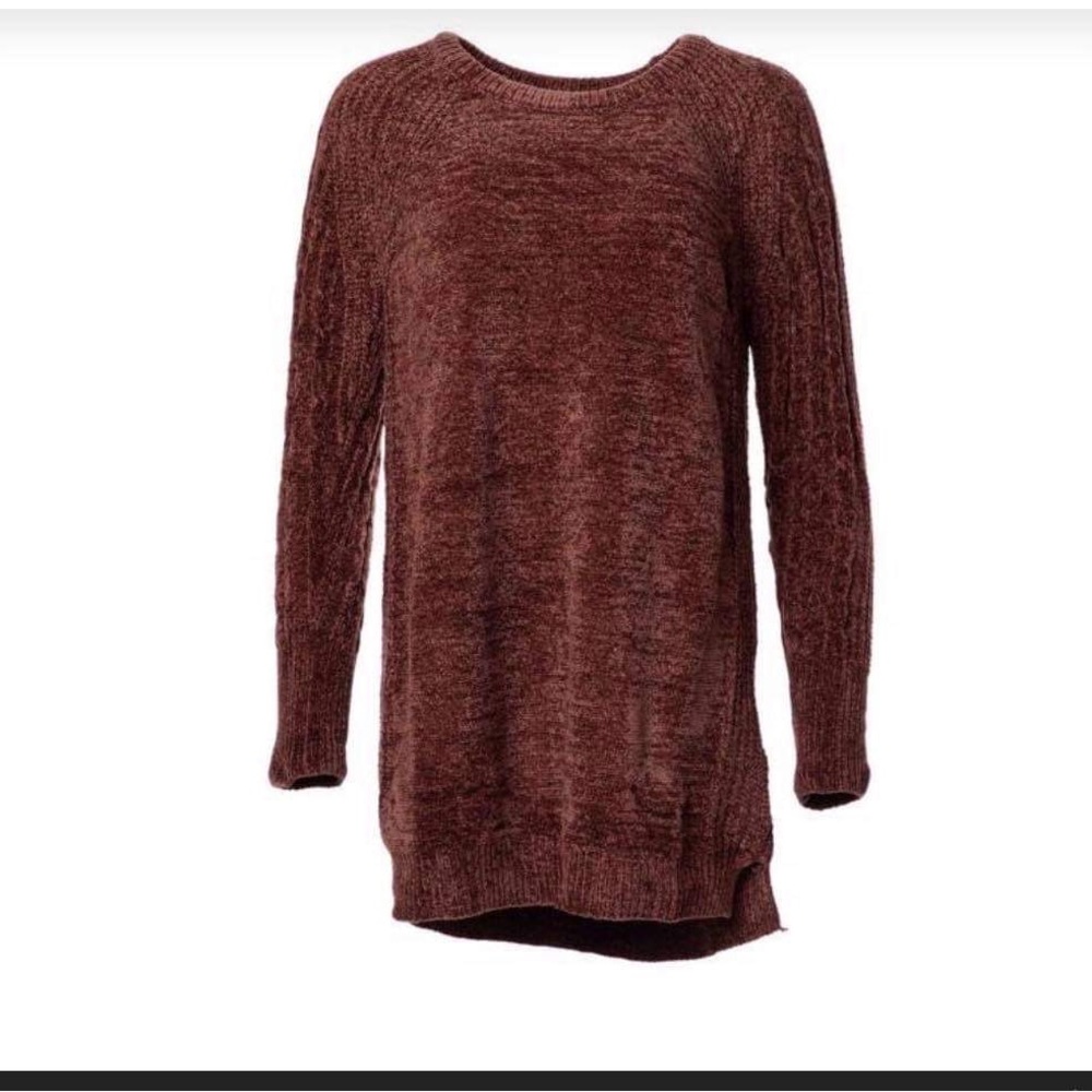LuLaRoe Brown Cable Sleeve Knit Sweater